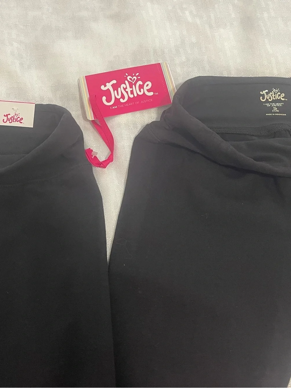 Justice Black Girls' Leggings Twin Set